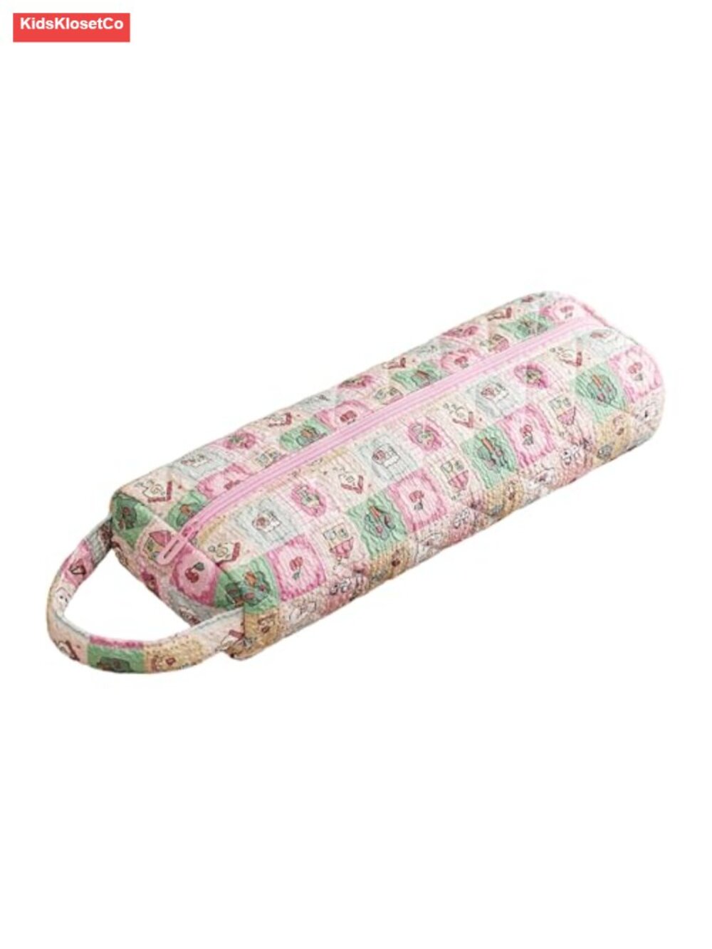 Quilted Hair Dryer Travel Case - Portable Organizer for Curling Irons & Flat